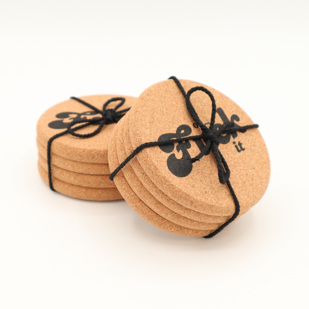 Set Of Four - Cork Coaster Oh Fuck It