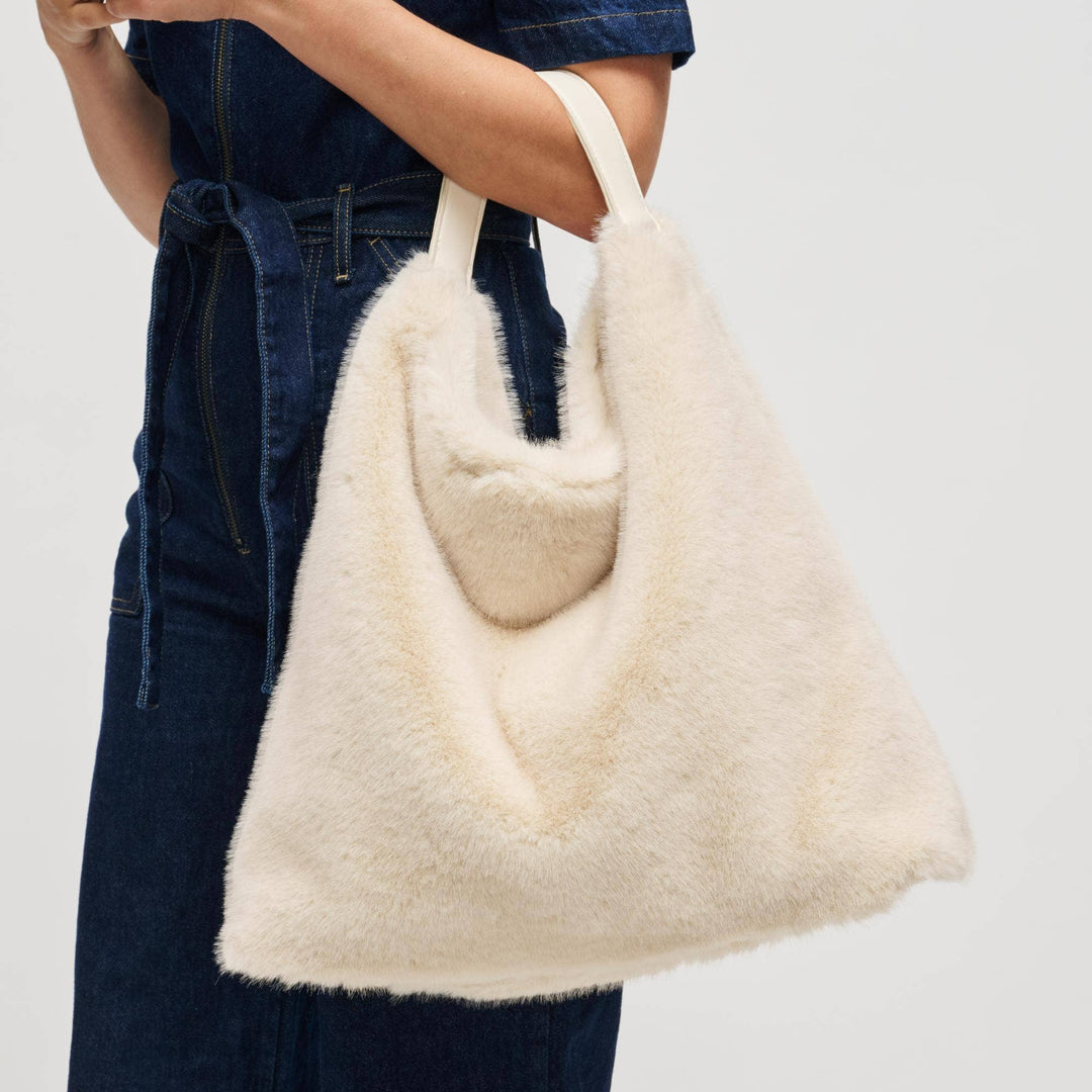 Faux Fur Hobo Bag