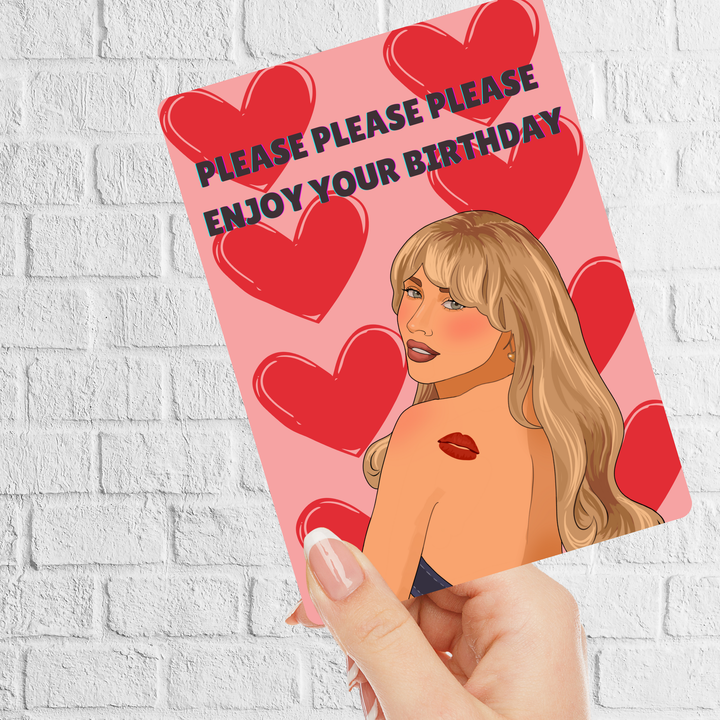 Sabrina Carpenter Birthday Card