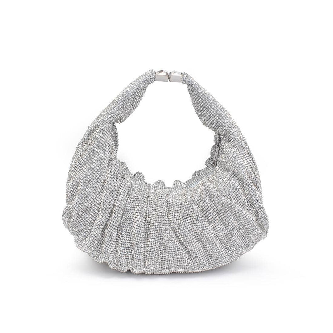 Arianna Evening Bag: Silver
