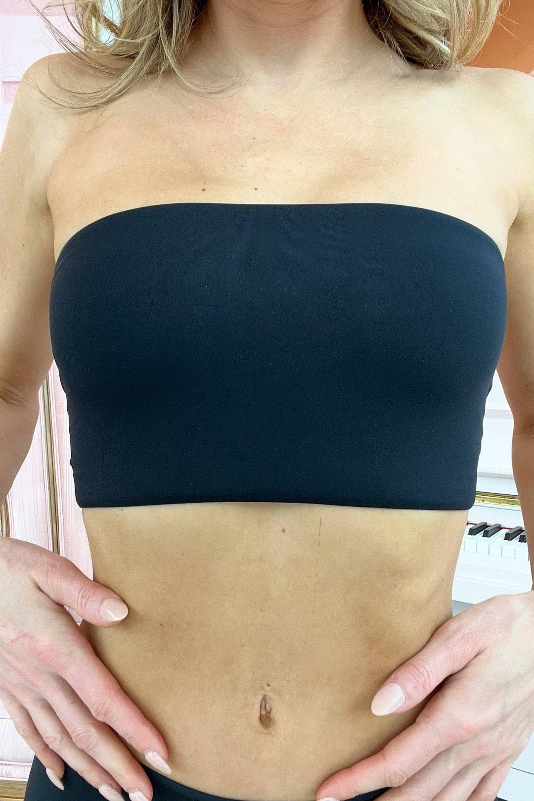 Butter Me Up Bandeau: Black