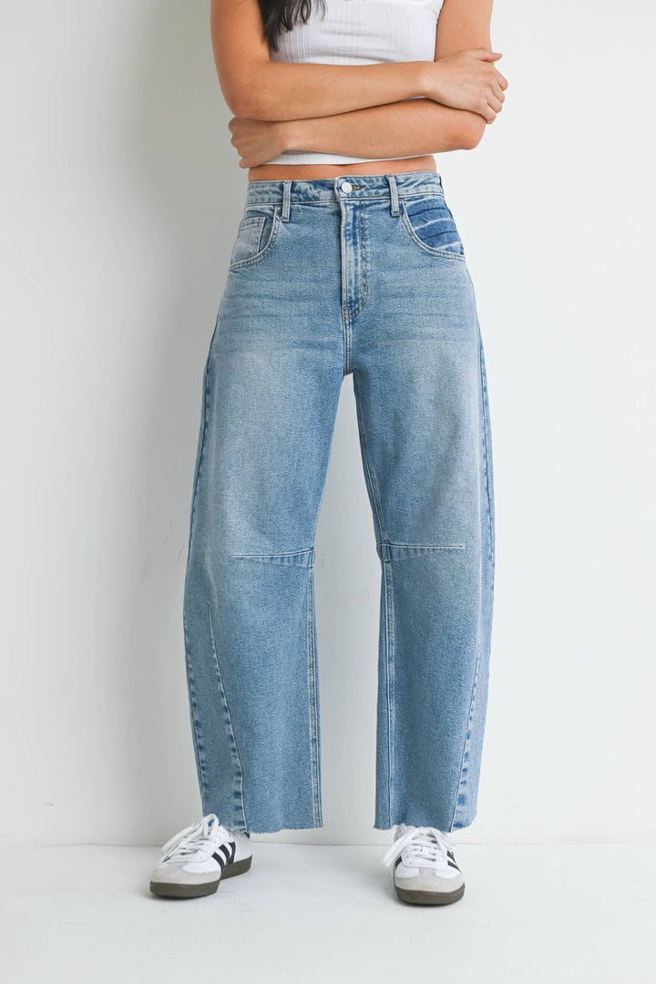 Barrel Jean w/ Seams