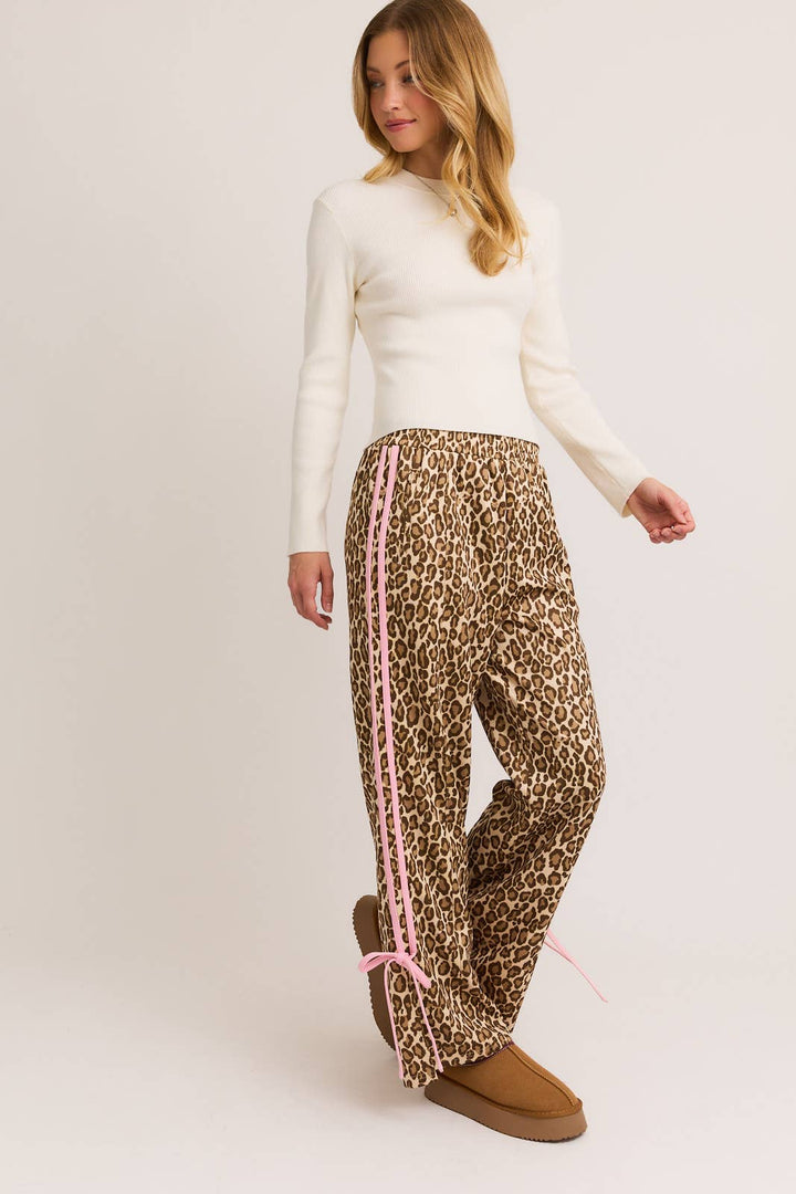 BOW DETAIL TRACK PANTS