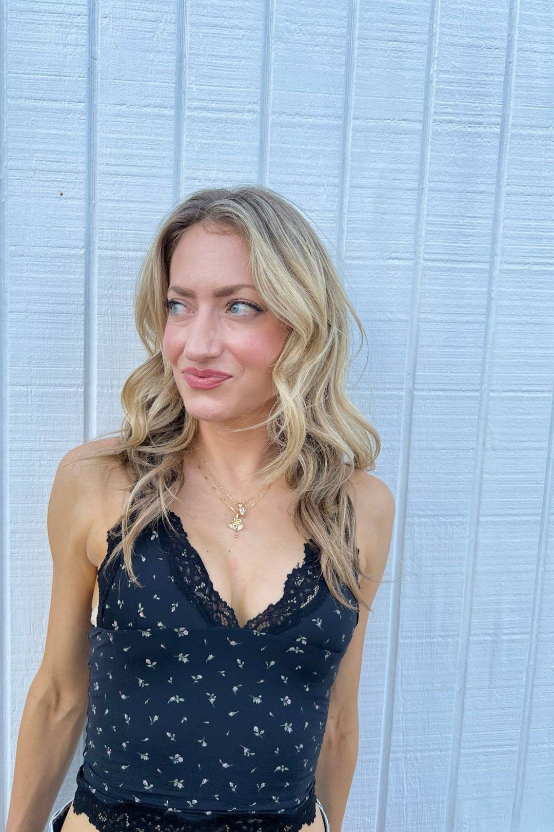 Lace Cami ~ Midnight Floral: Midnight Floral