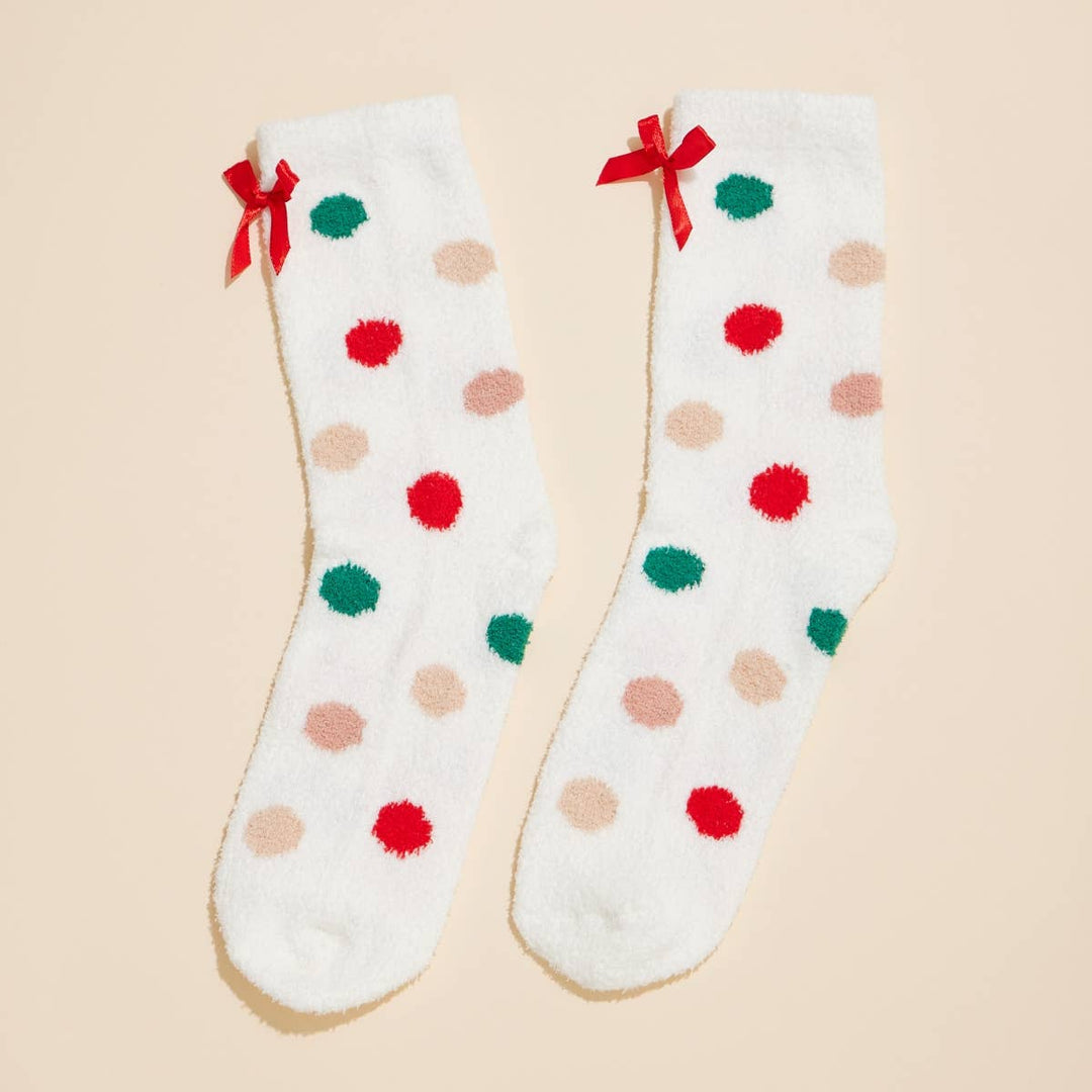 Christmas Fuzzy Socks Assorted Pack of 4