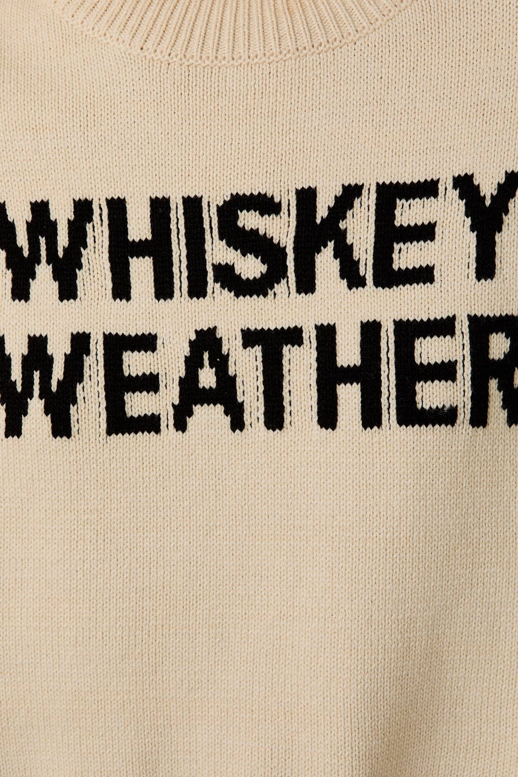 CREAM 'WHISKEY WEATHER' SWEATER