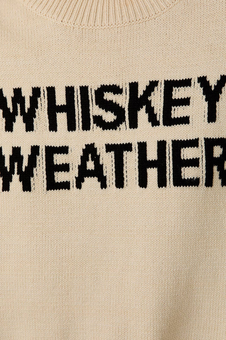 CREAM 'WHISKEY WEATHER' SWEATER