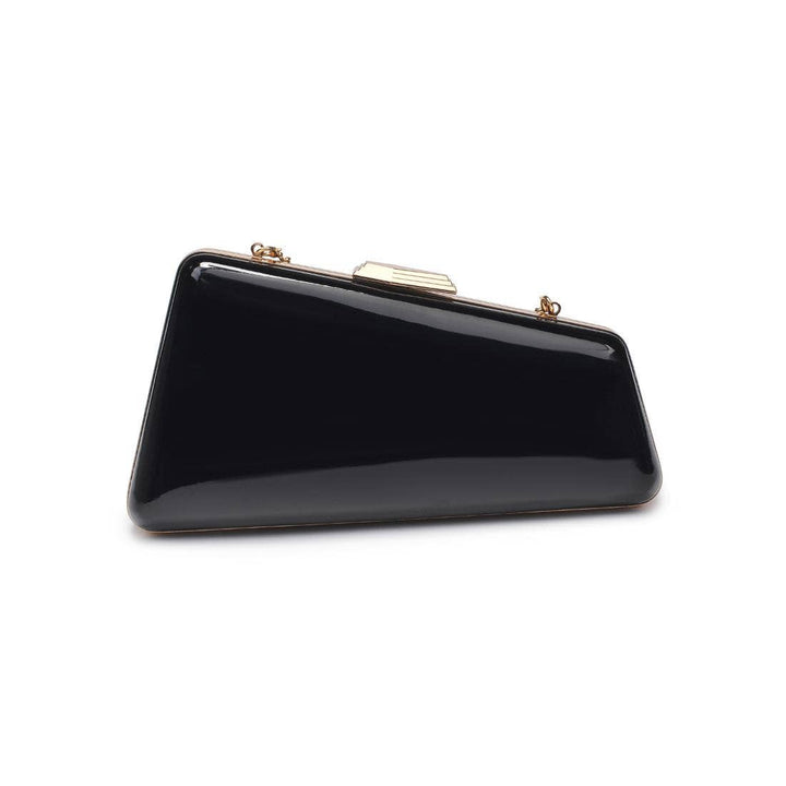 Irene - Patent Asymmetrical Evening Bag: Red