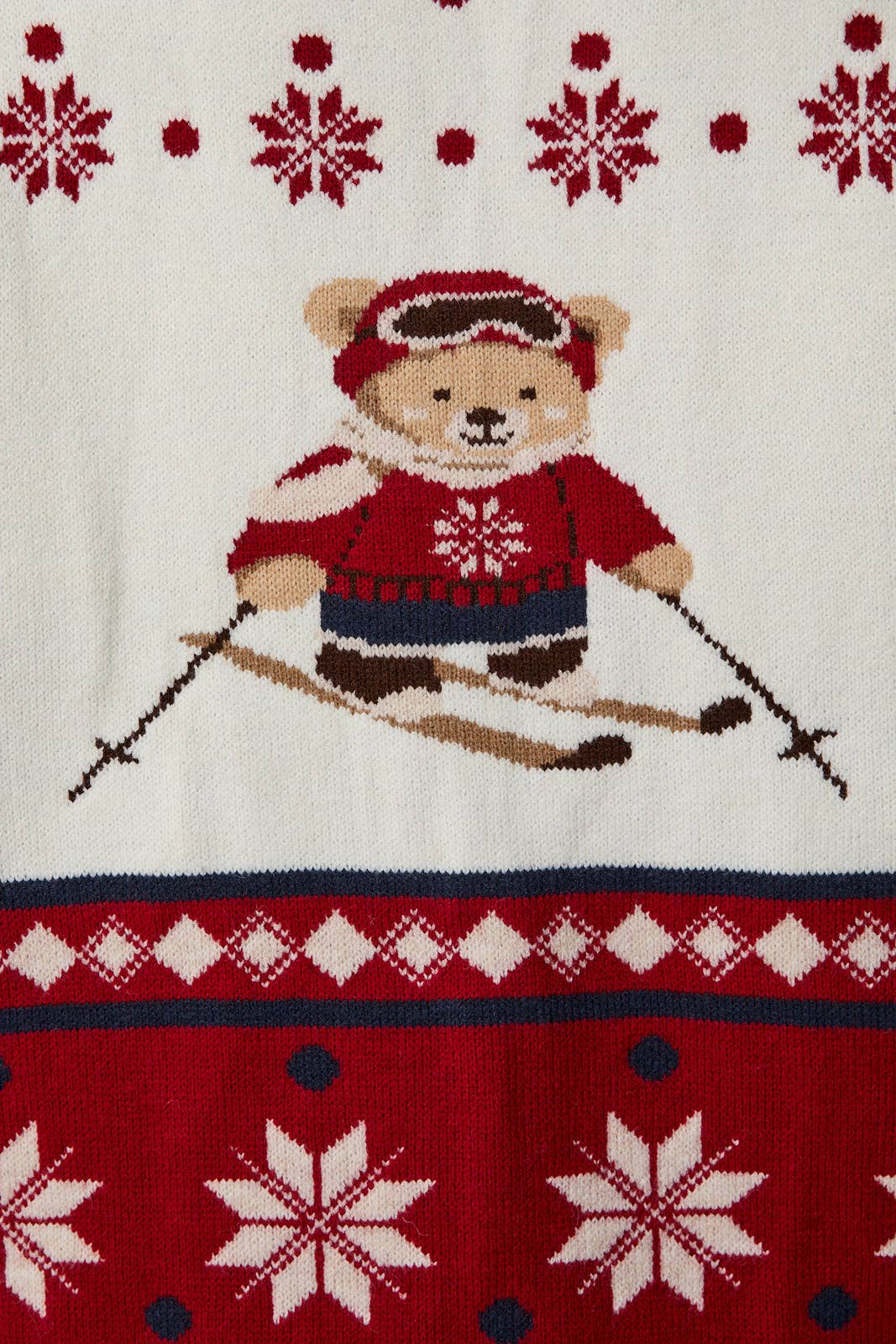 BUTTON UP "SKI BEAR" SWEATER CARDIGAN