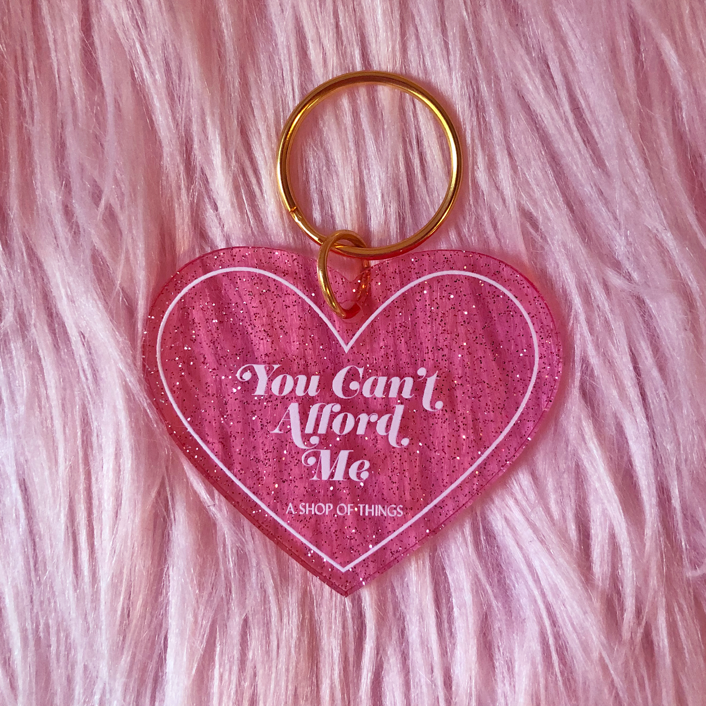 A Shop of Things - You Can't Afford me keychain