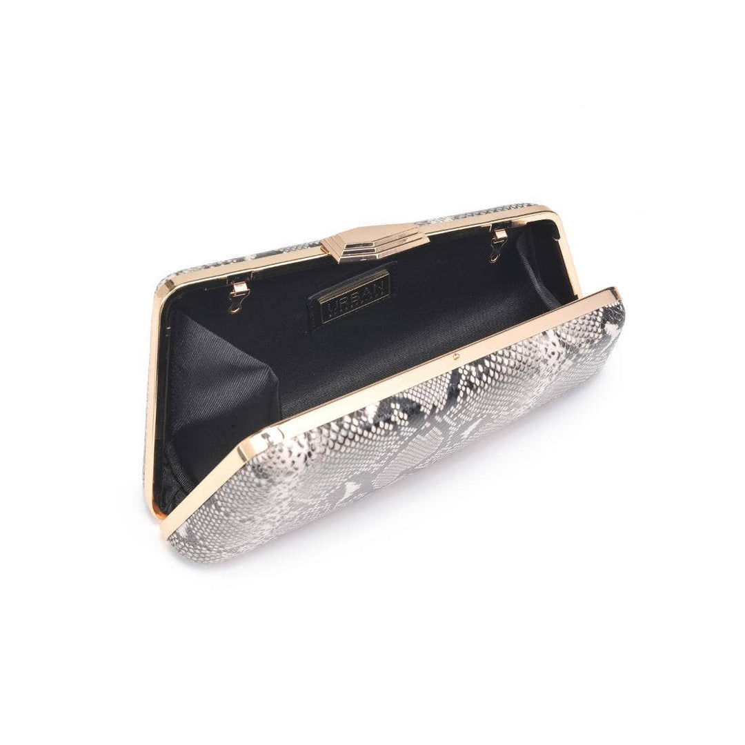 Irene - Snake Asymmetrical Evening Bag: Multi