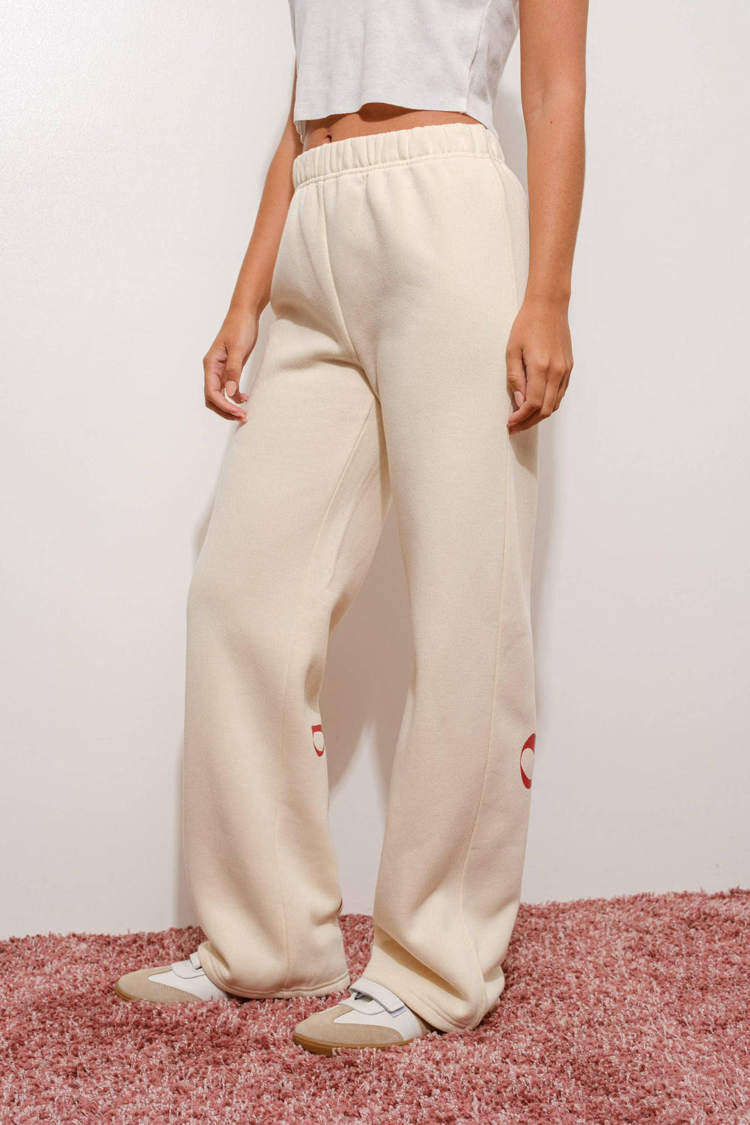 BOW WIDE LEG SWEATPANTS