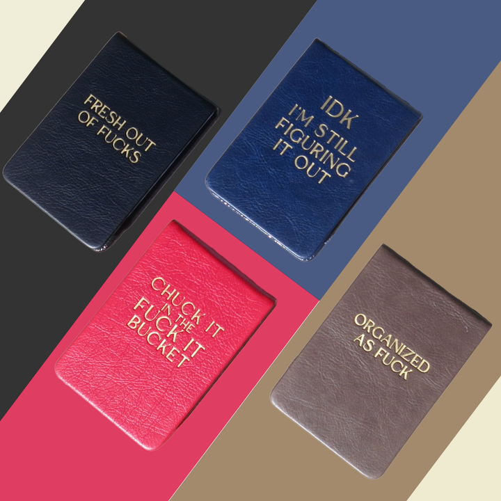 Leatherette Pocket Journal Fresh Out Of Fucks