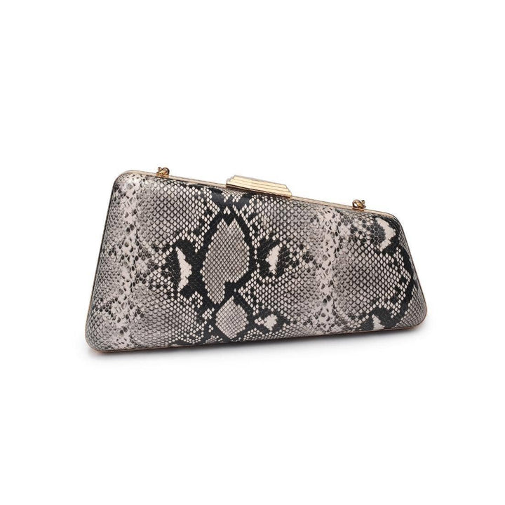 Irene - Snake Asymmetrical Evening Bag: Multi