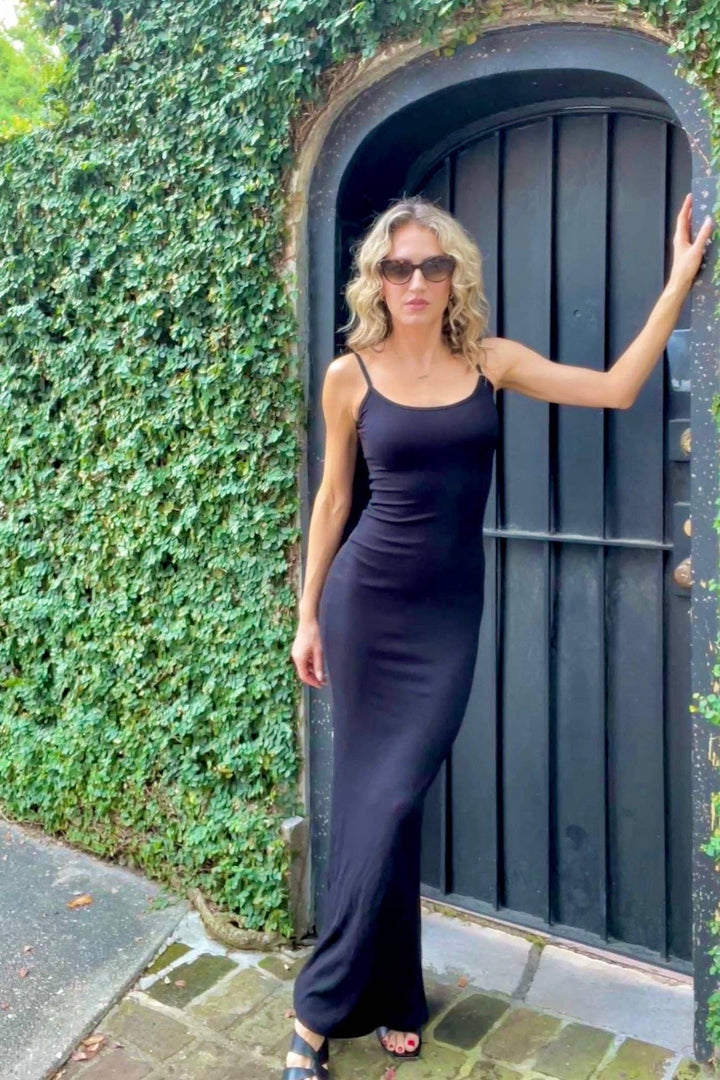 My Go-To Slip Dress: Black