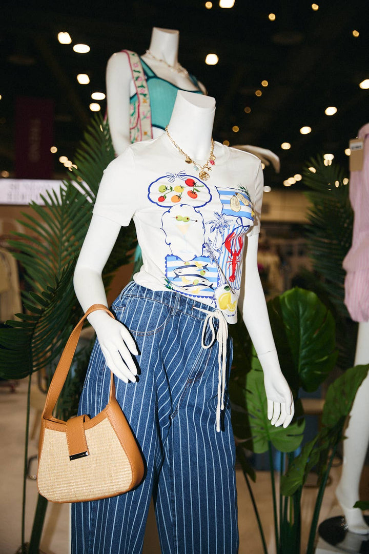 CREW NECK SHORT SLEEVE GRAPHIC PRINT BABY T-SHIRT