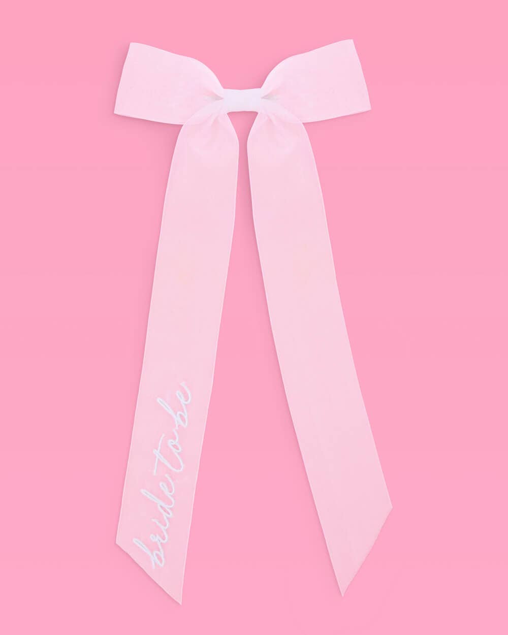 Bride To Be Embroidered Bow