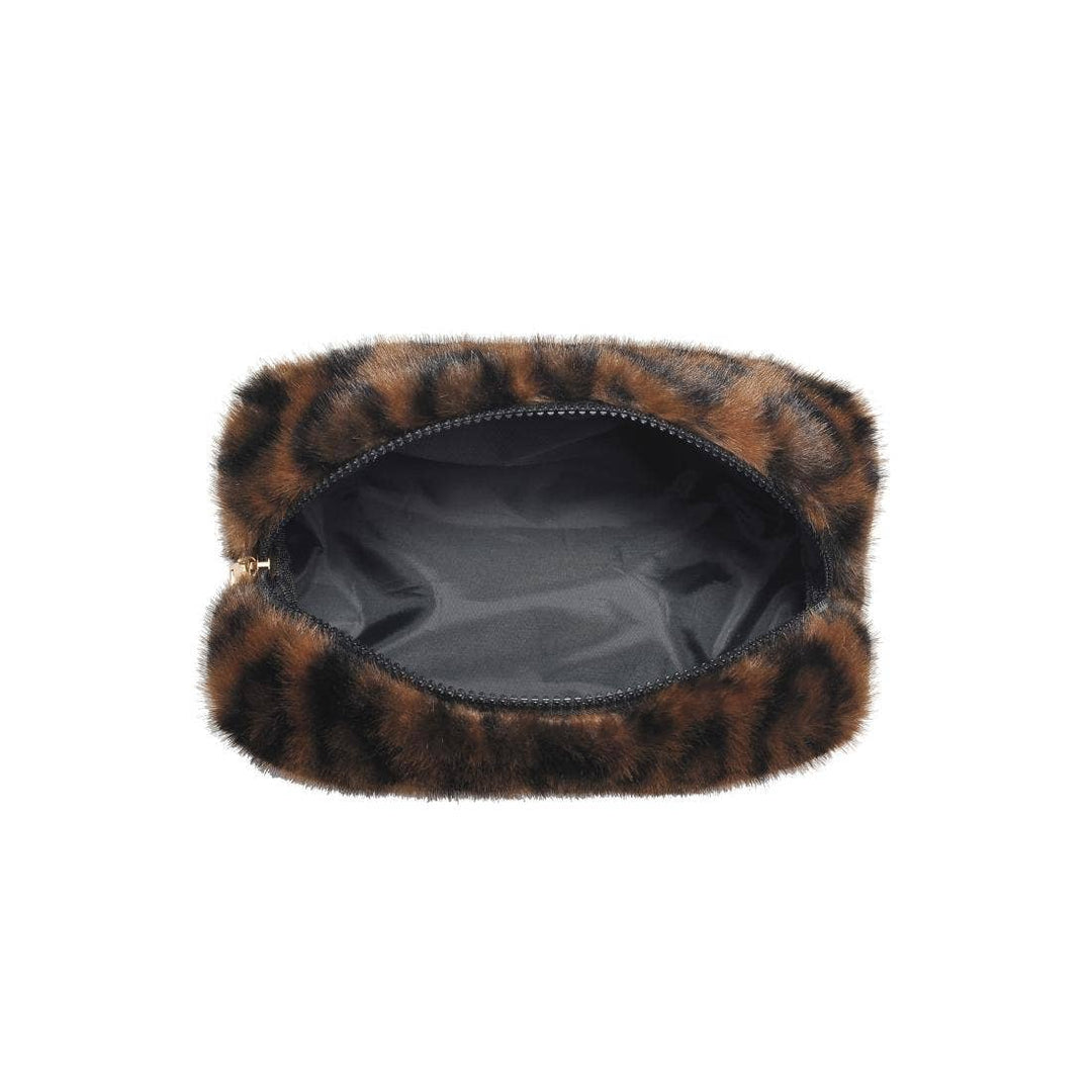 Leopard Luxe Cosmetic Pouch: Leopard