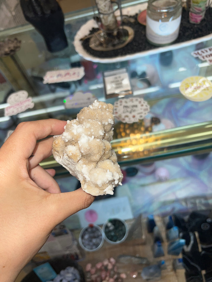 White Aragonite Cluster