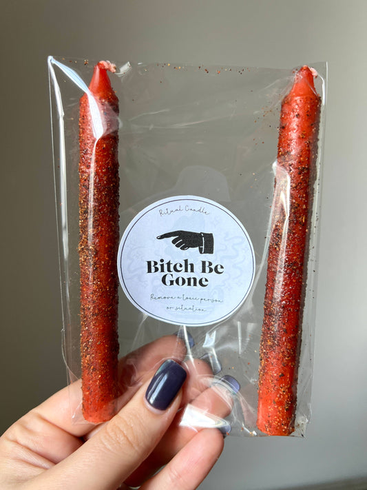 Sapphire & Sage - Bitch Be Gone Ritual Candle