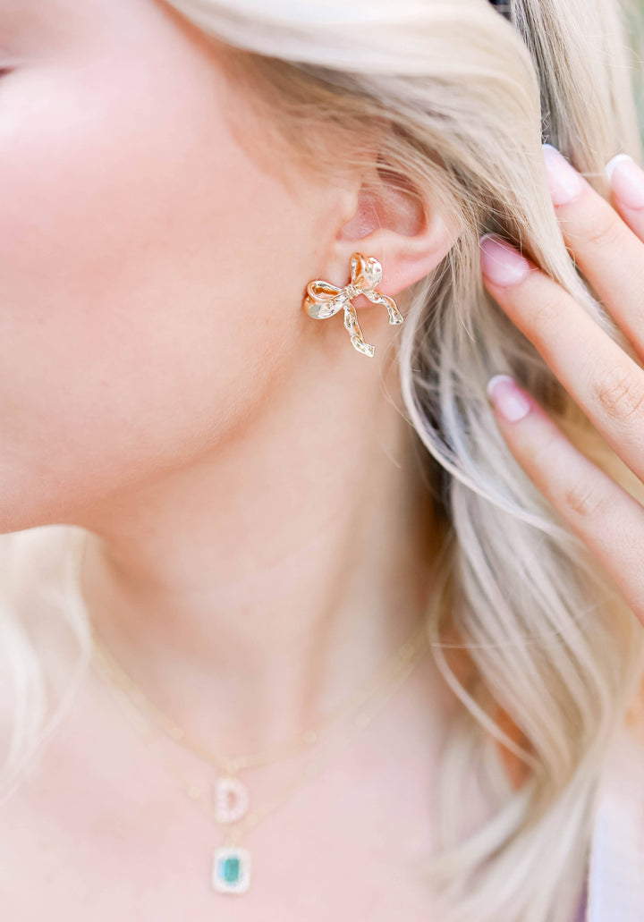 Lauren Kenzie, LLC - Gold Bow Studs