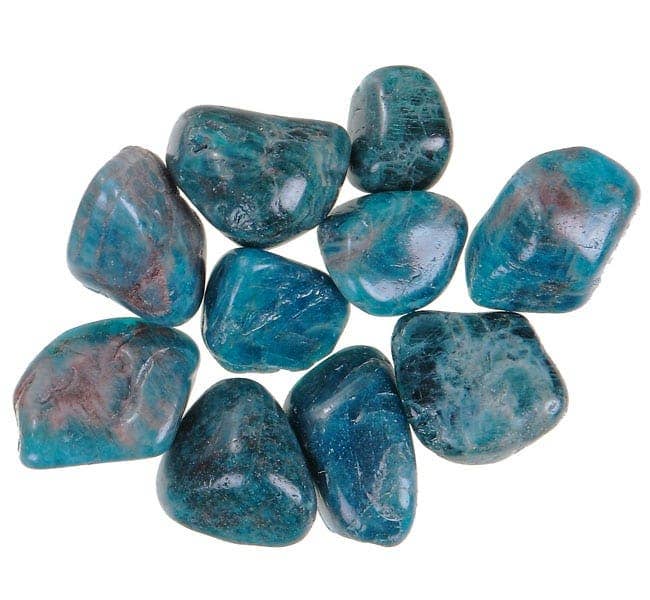 Apatite Blue Tumbled Stones